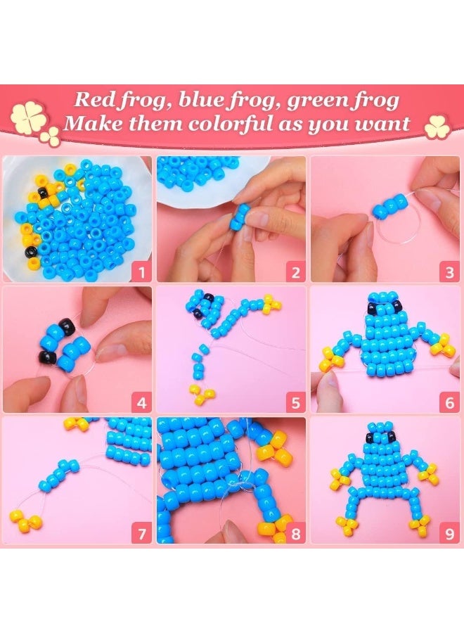 Capstro Large Hole 6×9 mm Acrylic Pony Beads for Jewelry Making – Bulk Craft Beads for Bracelets, Necklaces, Hair Braids & DIY Arts and Crafts – Matte silver - Image 5